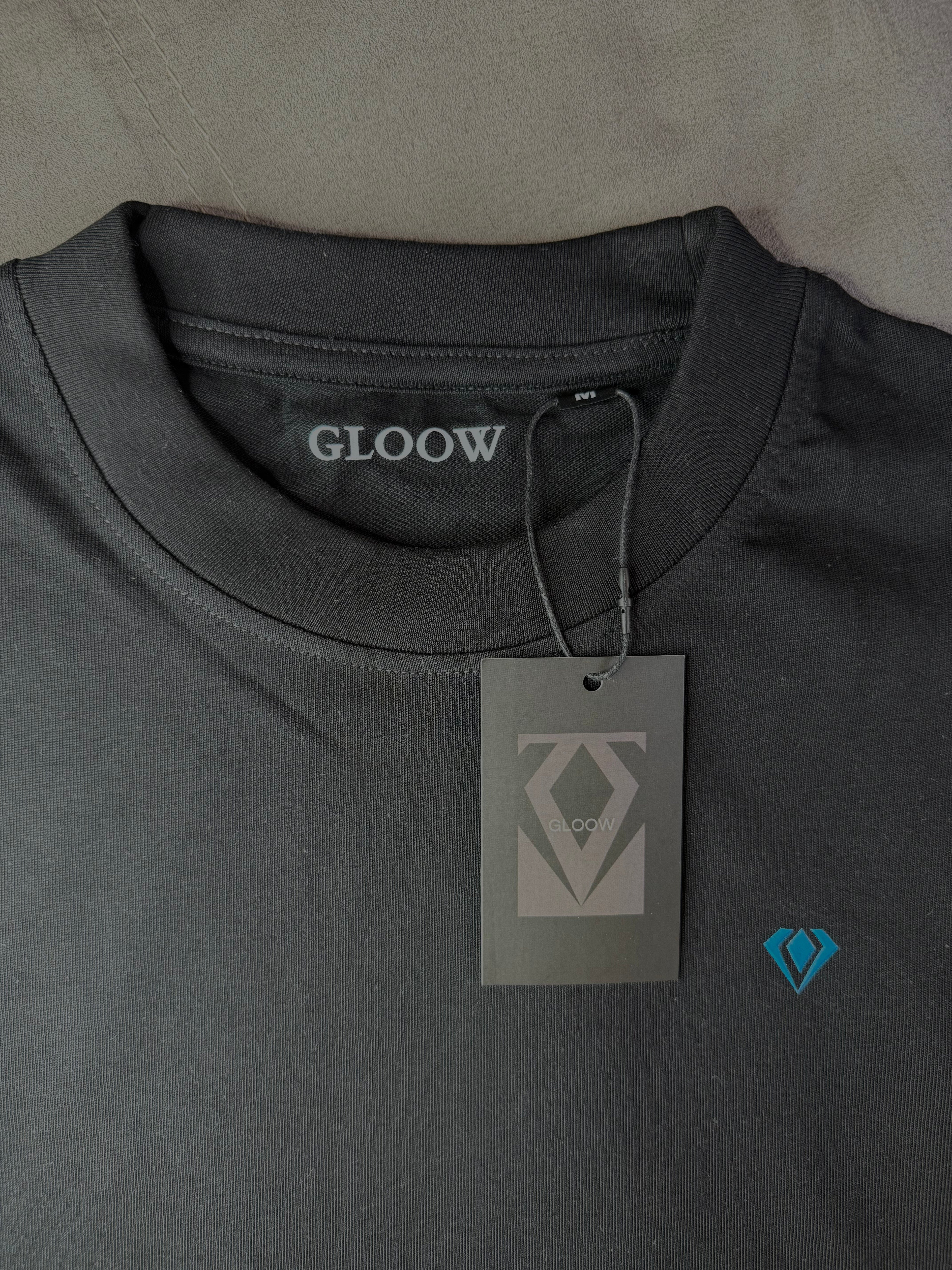 Camiseta Oversize cropped 240 gsm Negro