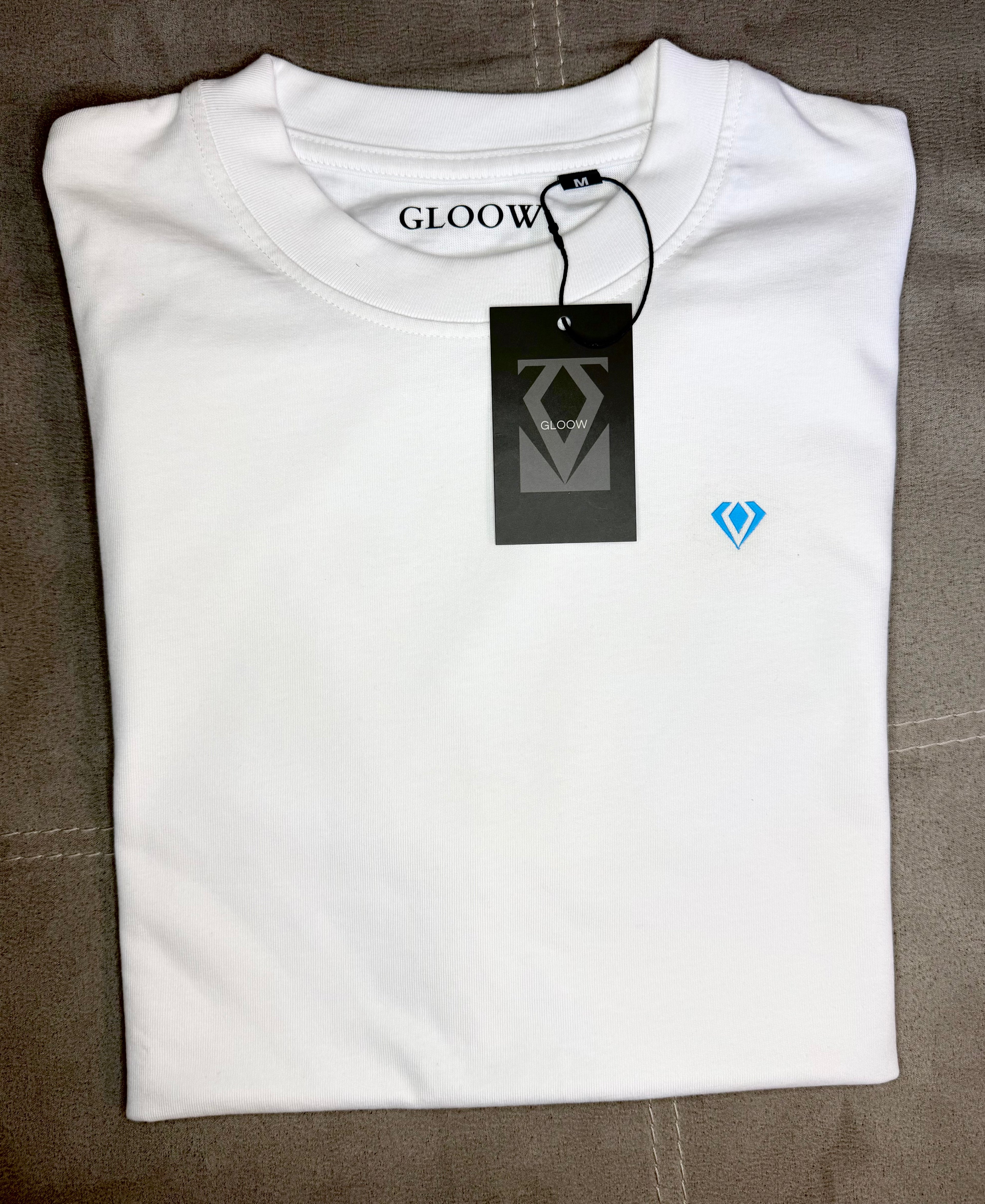 Camiseta Oversize Cropped 240 gsm  Blanco