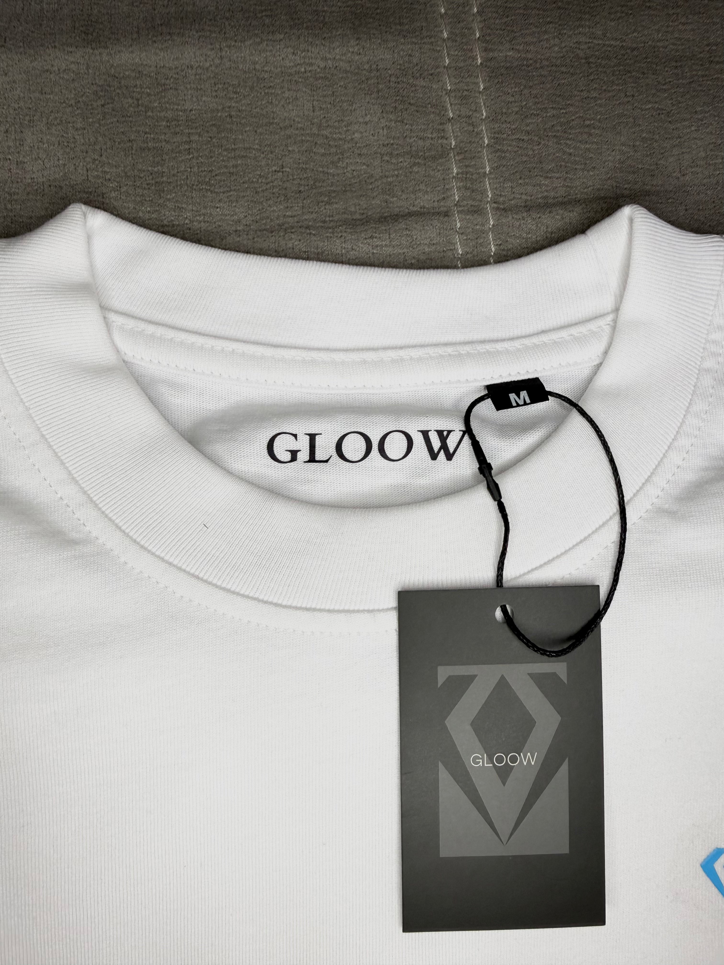 Camiseta Oversize Cropped 240 gsm  Blanco