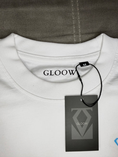 Camiseta Oversize Cropped 240 gsm  Blanco
